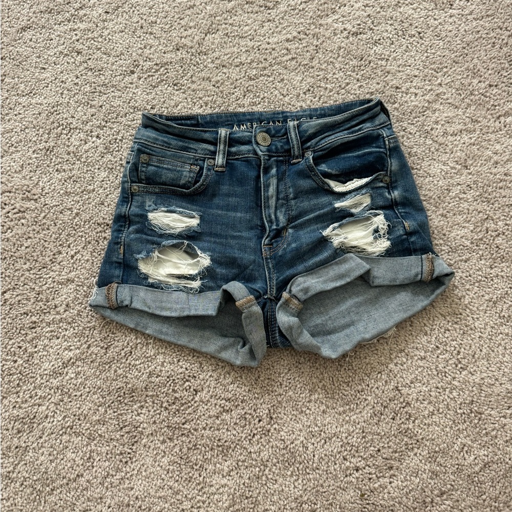 American Eagle Ripped Jean Shorts